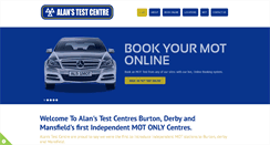 Desktop Screenshot of alanstestcentre.co.uk