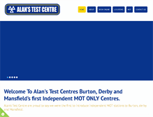Tablet Screenshot of alanstestcentre.co.uk